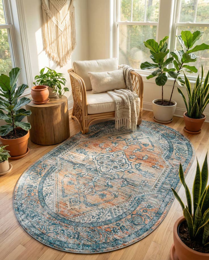 Detailansicht von 160cm x 245cm Newport Oval Teppich