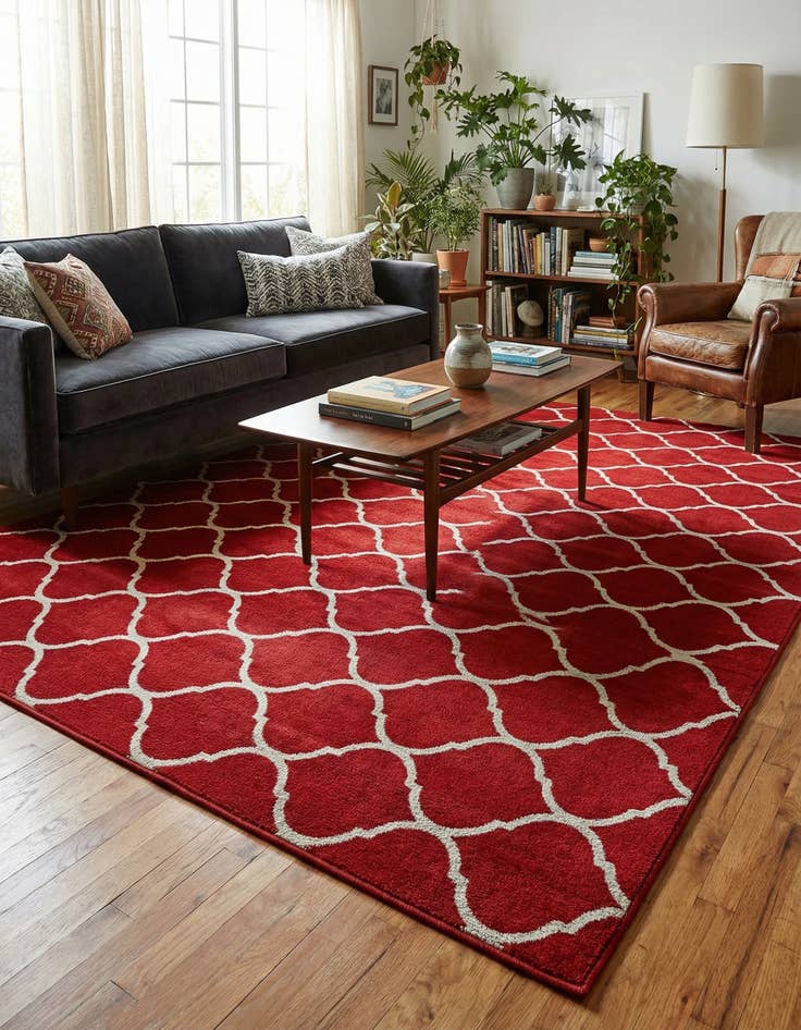 Detail image of 10' x 14' Trellis Frieze Rug