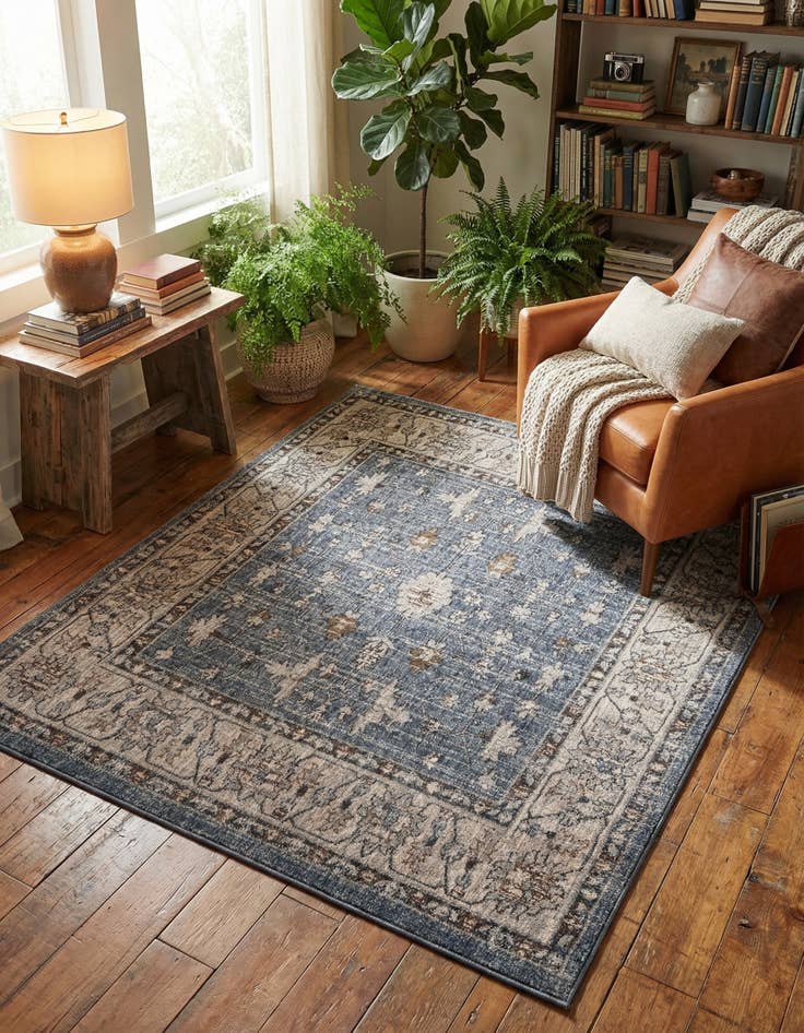 Detail image of 5' 3 x 5' 3 Eco Traditional Square Rug