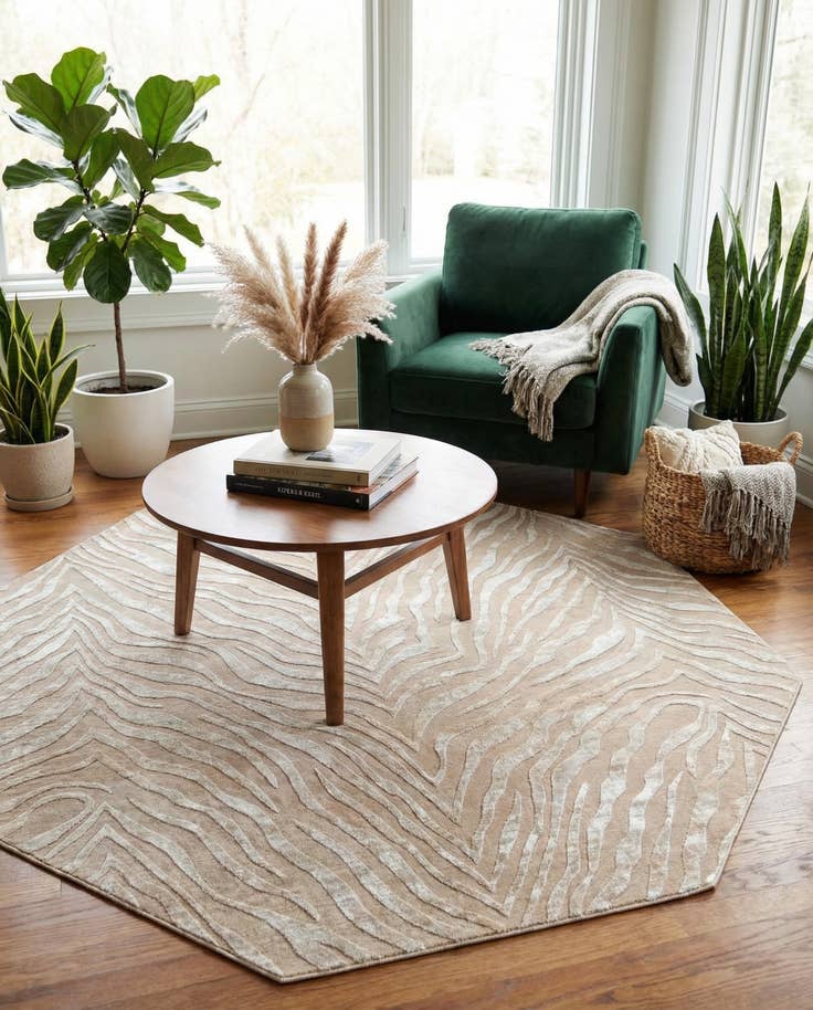 Detail image of 7' 10 x 7' 10 Finsbury Octagon Rug