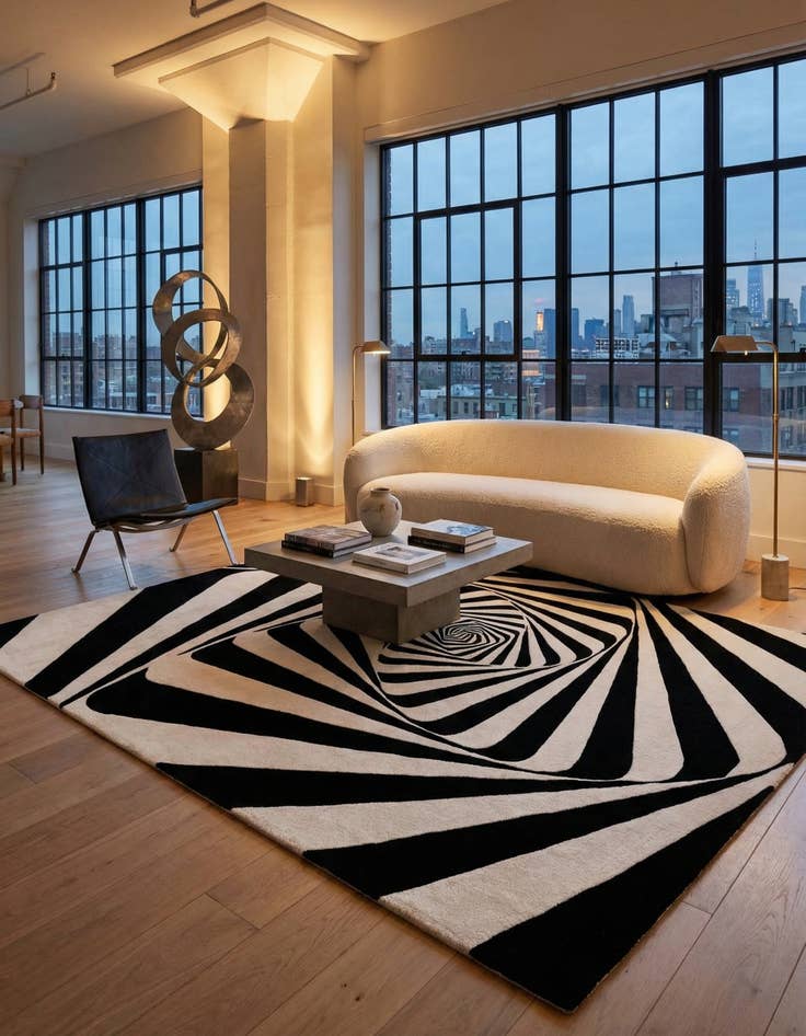 Detail image of  7' 10 x 10' Vortex Wool Rug