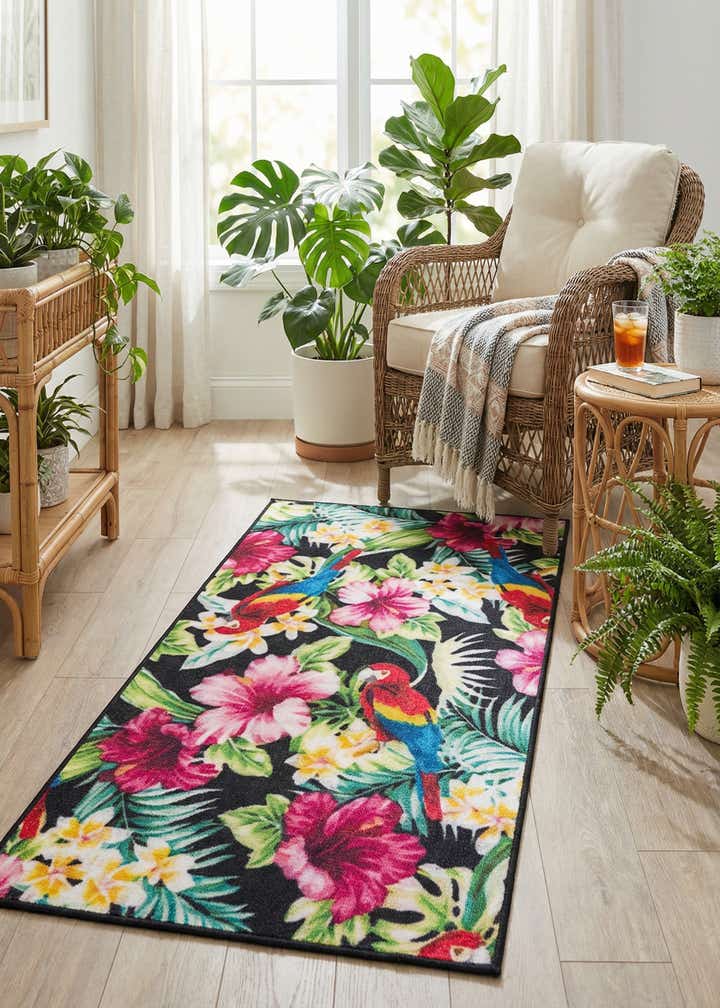 2' x 3' 11 Easy-Clean Jill Zarin Caribbean Indoor / Outdoor Runner Rug