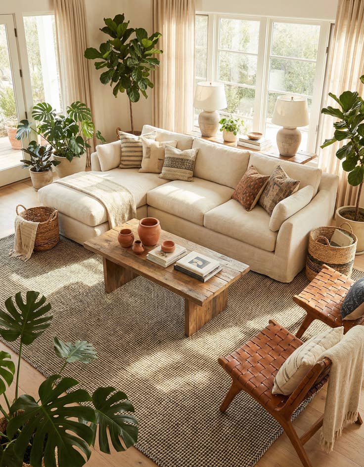 Detail image of 10' x 10' Hand Woven Laurel Handwoven Jute Square Rug