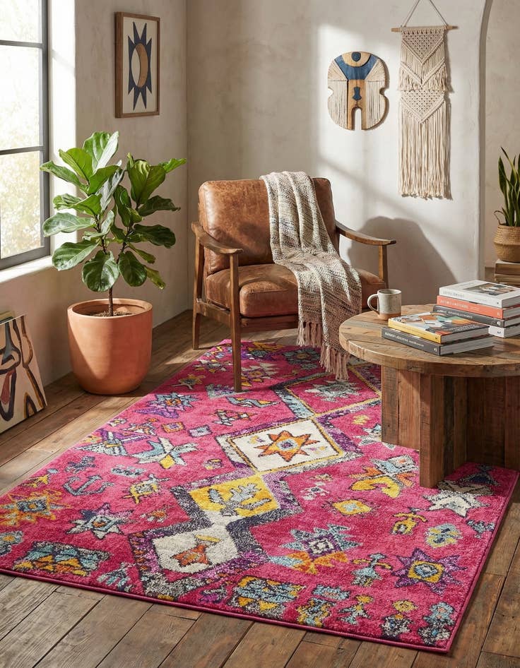 Detail image of 4' x 6' Washable Santa Fe Rug