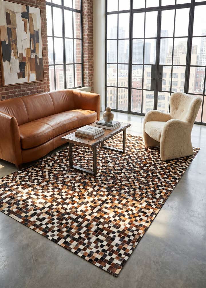 5' 5 x 7' 9 Cowhide Stocks Rug