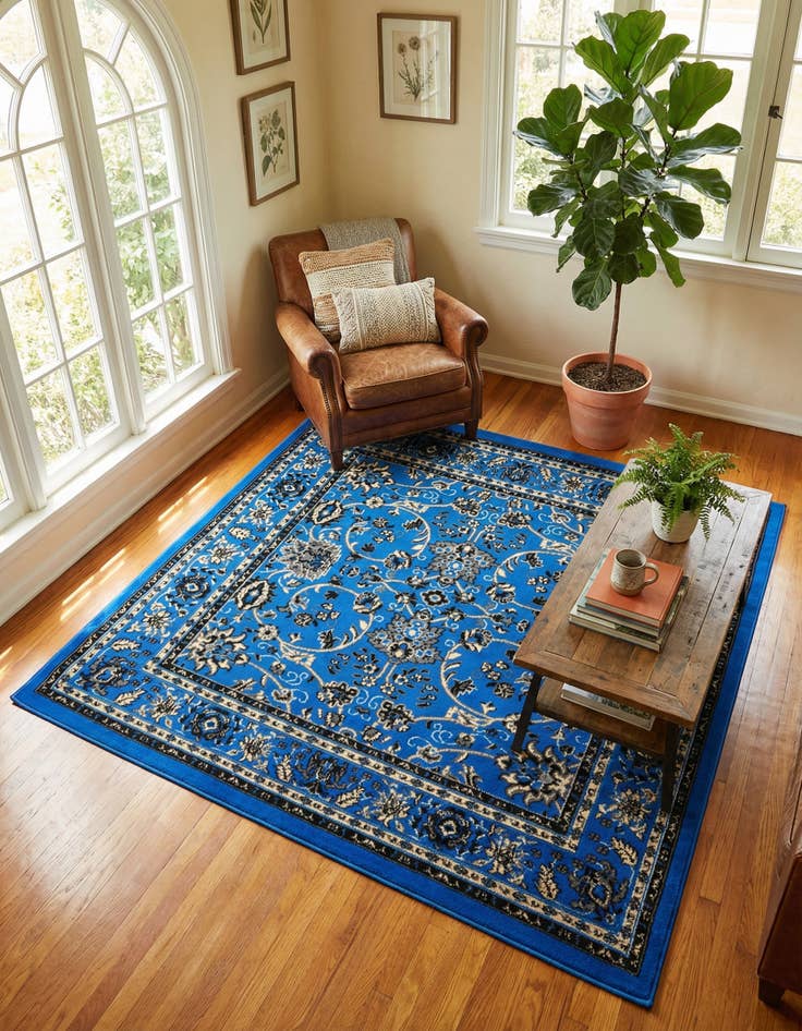 Detail image of 5' 3 x 5' 3 Yasmin Square Rug
