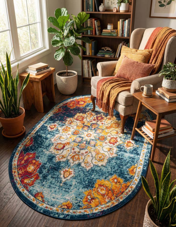 Detail image of 5' x 8' Parker Oval Rug