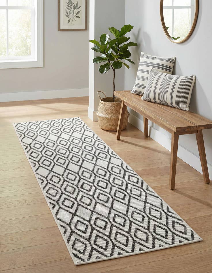 Detail image of 2' x 6' Washable Jill Zarin Turks and Caicos Indoor / Outdoor Runner Rug