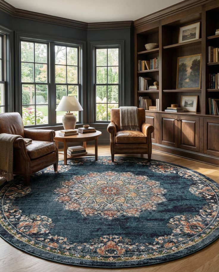 Detail image of 8' x 8' Isabella Round Rug