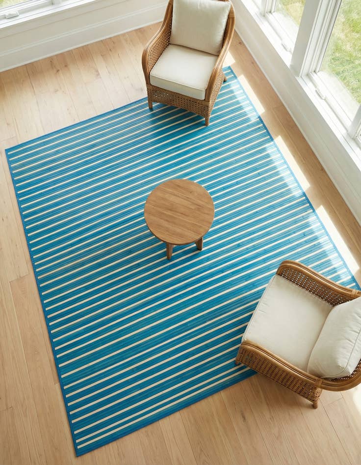 Detail image of 7' 10 x 7' 10 Bamboo Square Rug