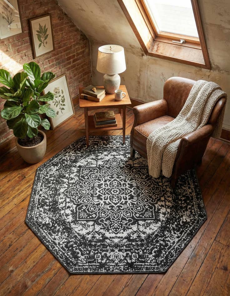 Detail image of 5' 3 x 5' 3 Arlington Octagon Rug