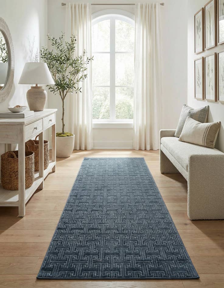 Detail image of 2' 7 x 8' Uptown Park Avenue Runner Rug