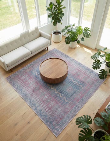 7' 3 x 7' 3 Washable Sisu Square Rug