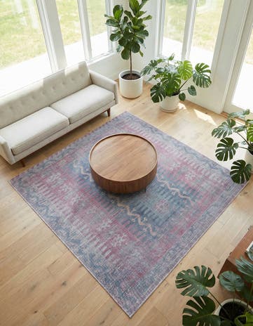 7' 3 x 7' 3 Washable Sisu Square Rug