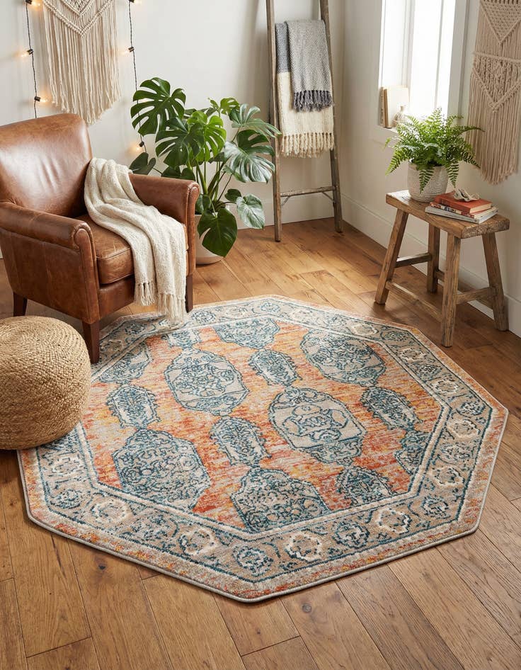 Detail image of 4' x 4' Lola Octagon Rug