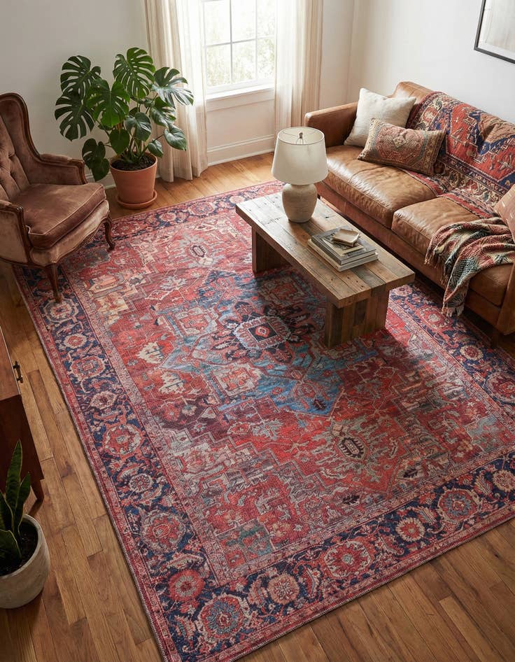 Detail image of 7' 3 x 10' Washable Maahru Rug