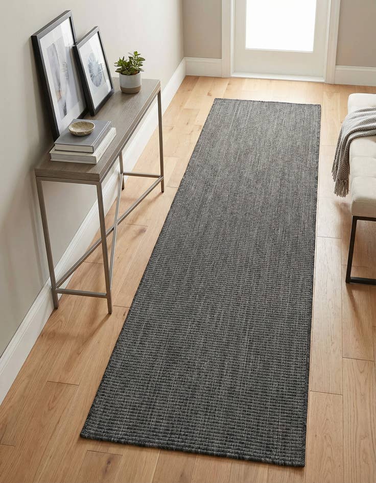 Detail image of 2' x 7' Washable Solid Indoor / Outdoor Runner Rug