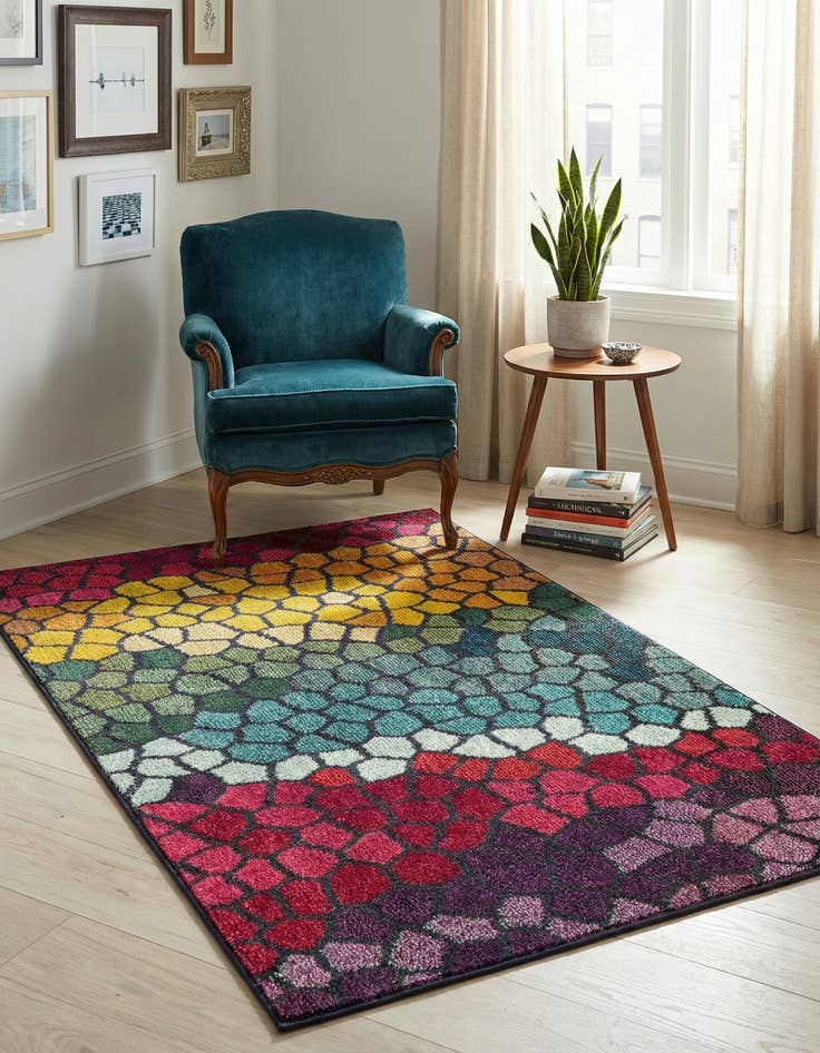 Detail image of 3' 3 x 5' 3 Washable Hyacinth Rug