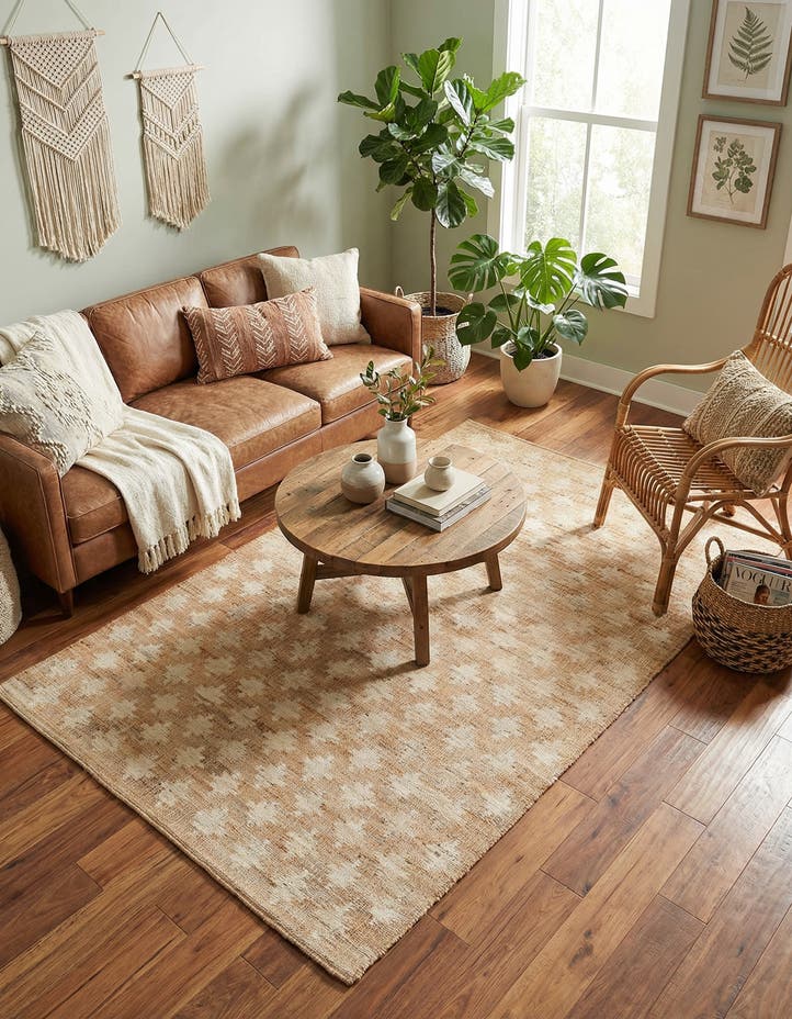 5' 1 x 8' Hand Woven Kala Handwoven Jute Rug