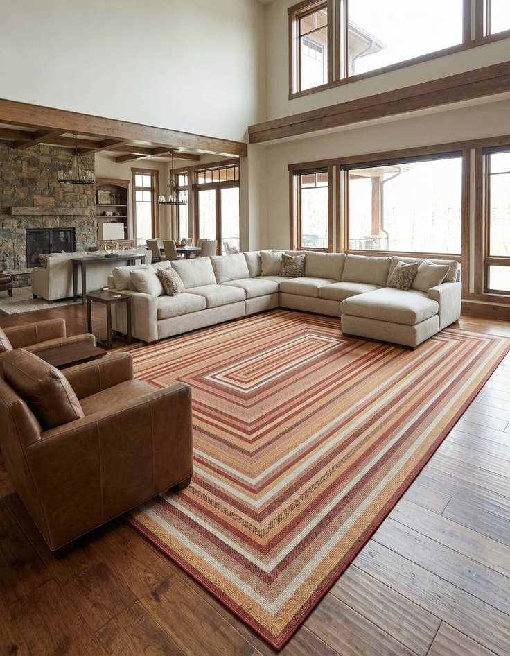 Detail image of 12' x 16'  Washable Baja Indoor / Outdoor Rug