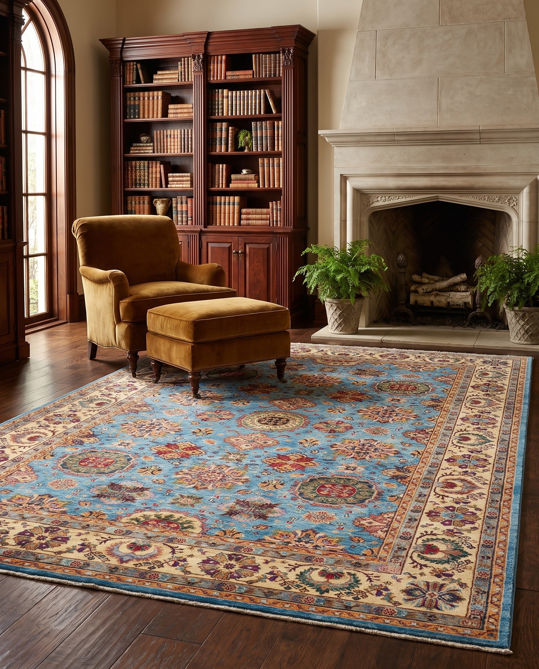 6' 10 x 10' 4 Hand Knotted Ariana Ziegler Rug