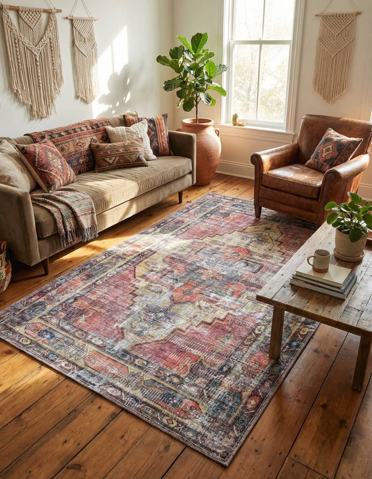 Detail image of 6' x 9' Washable Maahru Rug