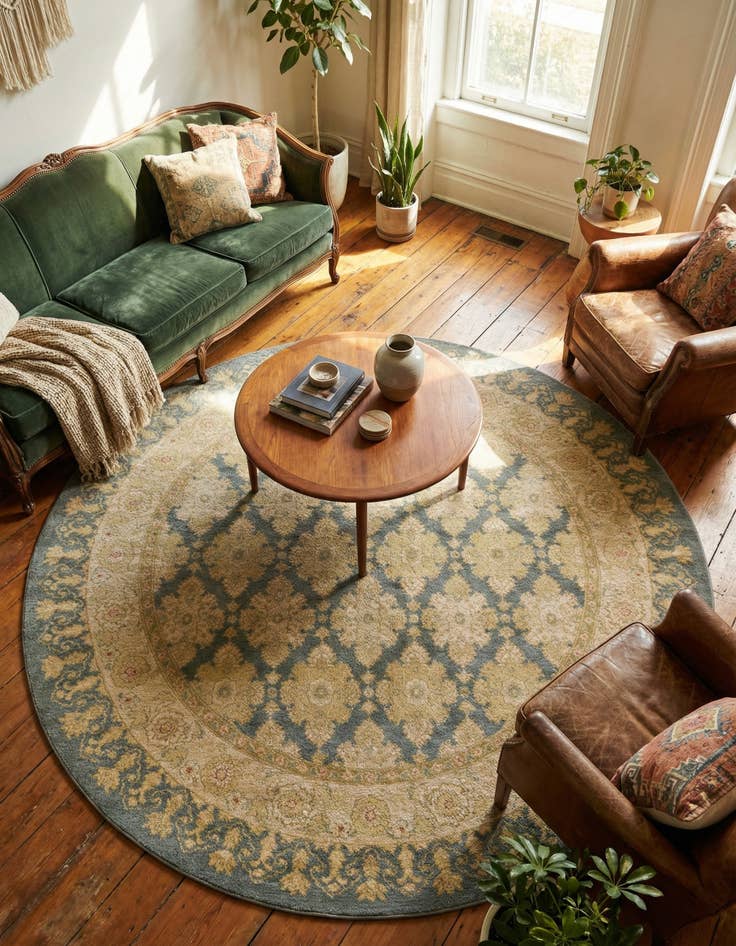 Detail image of 8' x 8' Kensington Round Rug