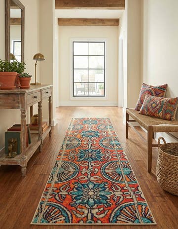 2' 2 x 6' 9 Washable Hyacinth Runner Rug