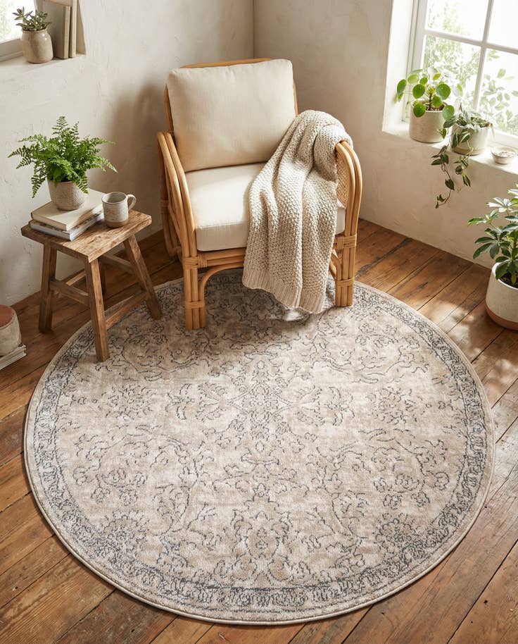 Detail image of 4' x 4' Oregon Round Rug