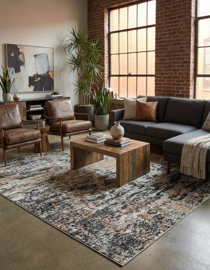 Detail image of  7' 10 x 7' 10 Leipzig Square Rug