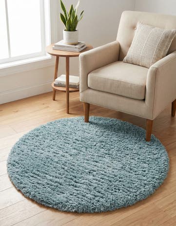 3' 3 x 3' 3 Infinity Shag Round Rug