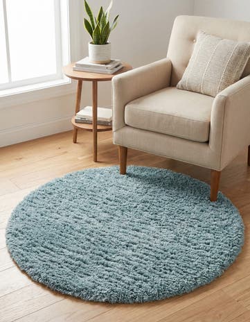3' 3 x 3' 3 Infinity Shag Round Rug
