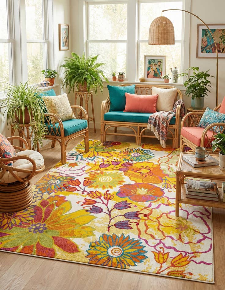 Detail image of 6' x 9' Florence Rug