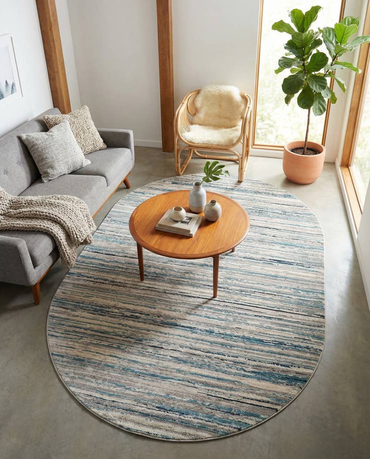 Detail image of 5' 3 x 8' Finsbury Oval Rug