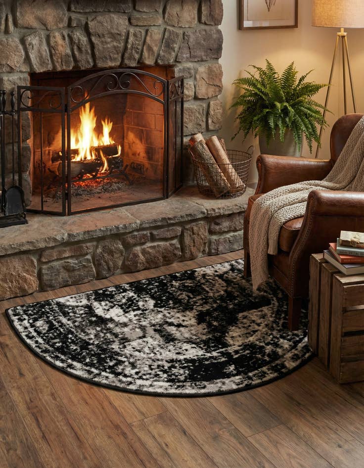 Detail image of  2' 2 x 3' 7 Monte Carlo Hearth Rug