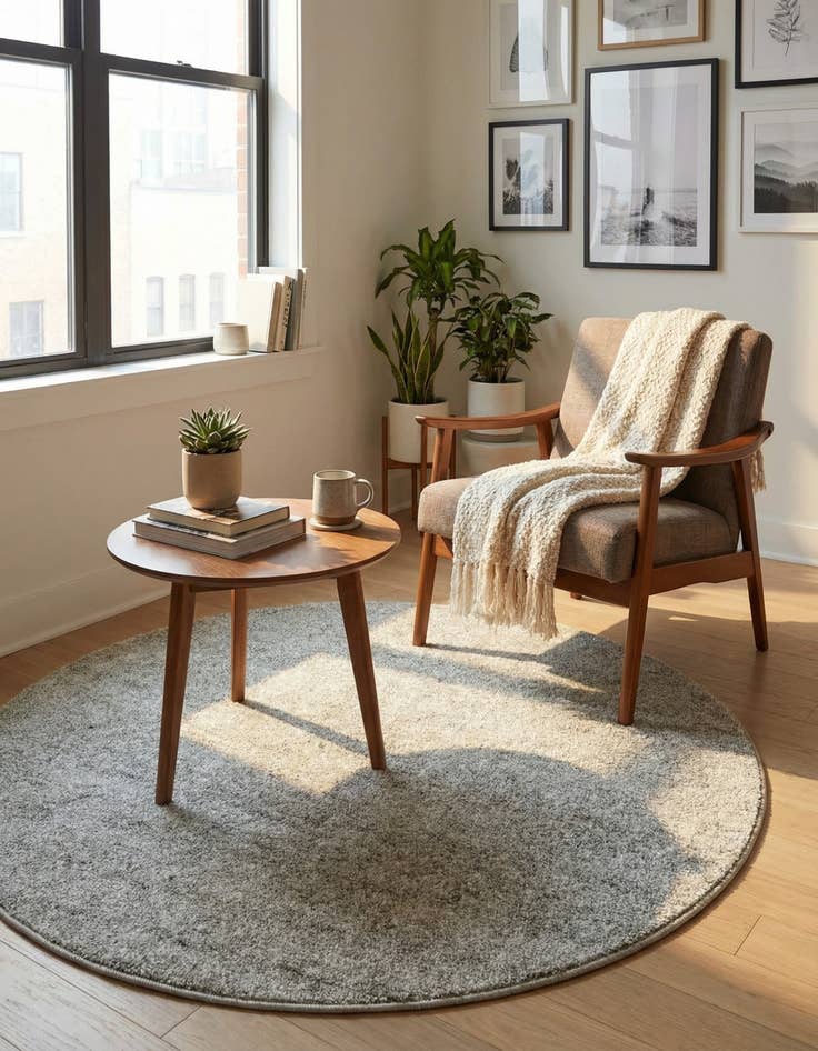 Detail image of 4' x 4' Loft Round Rug