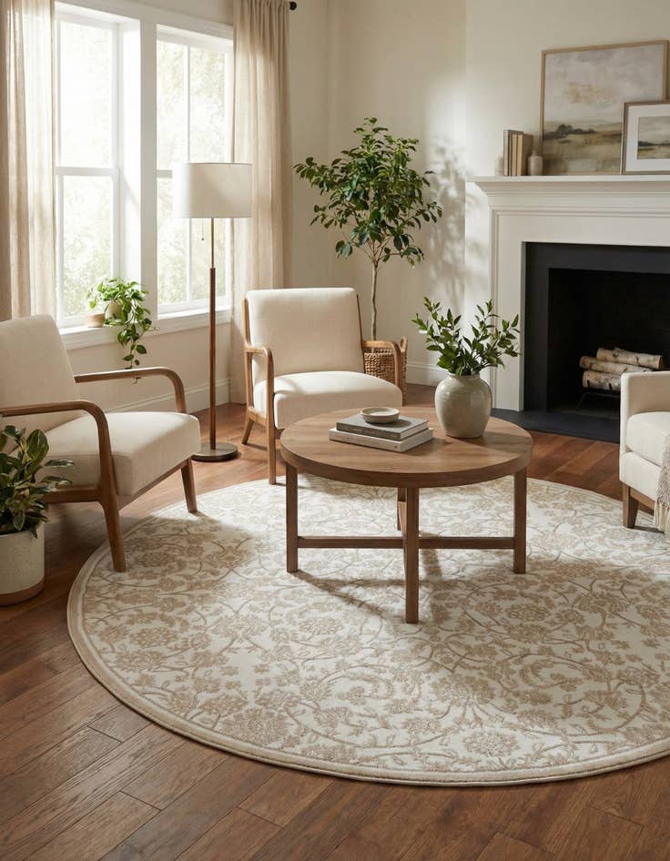 Detail image of 7' 10 x 7' 10 Himalaya Round Rug