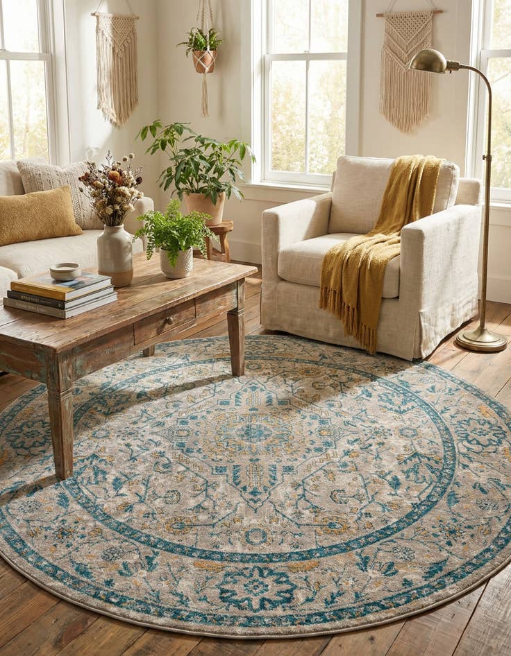 Detail image of 7' 10 x 7' 10 Lola Round Rug