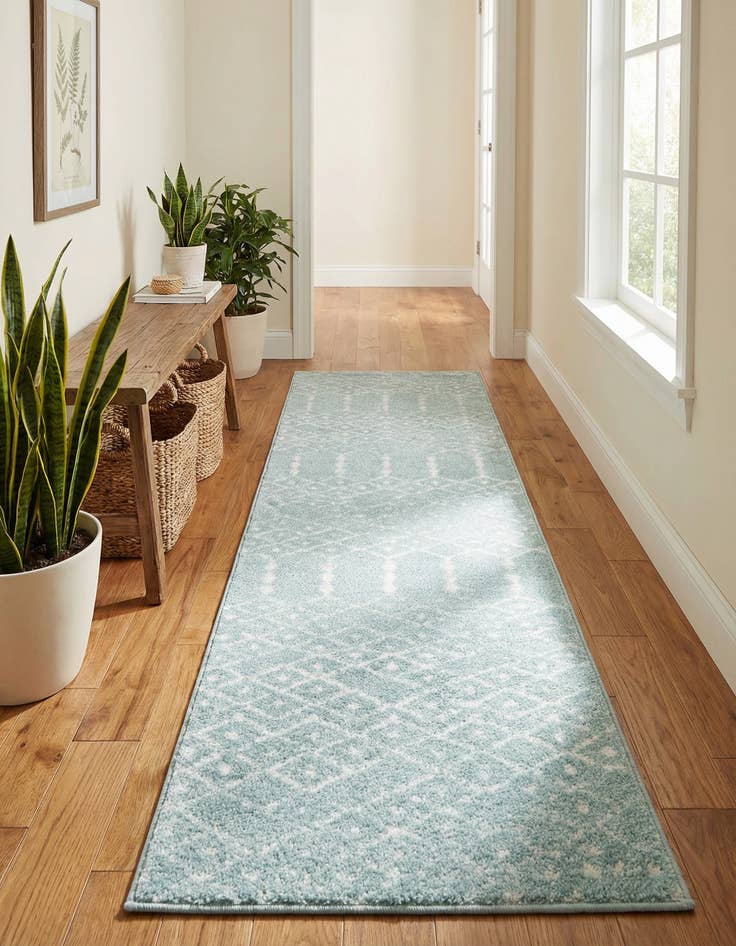 Detail image of 2' x 9' 10 Paxon Trellis Runner Rug