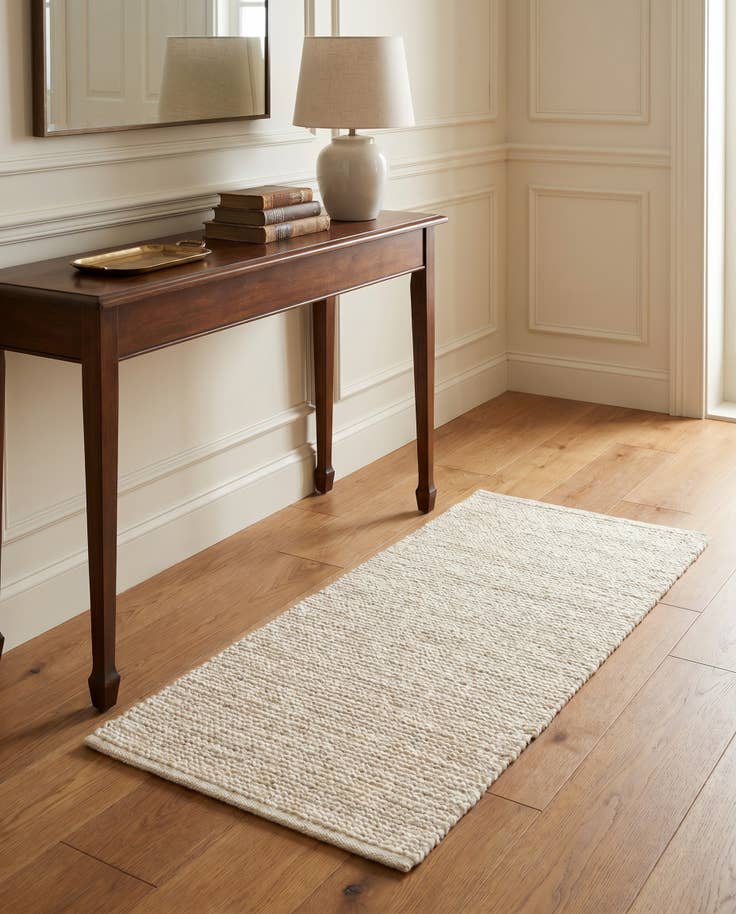 Detail image of 2' x 4' 1 Hand Woven Jill Zarin English Manor Wool Runner Rug