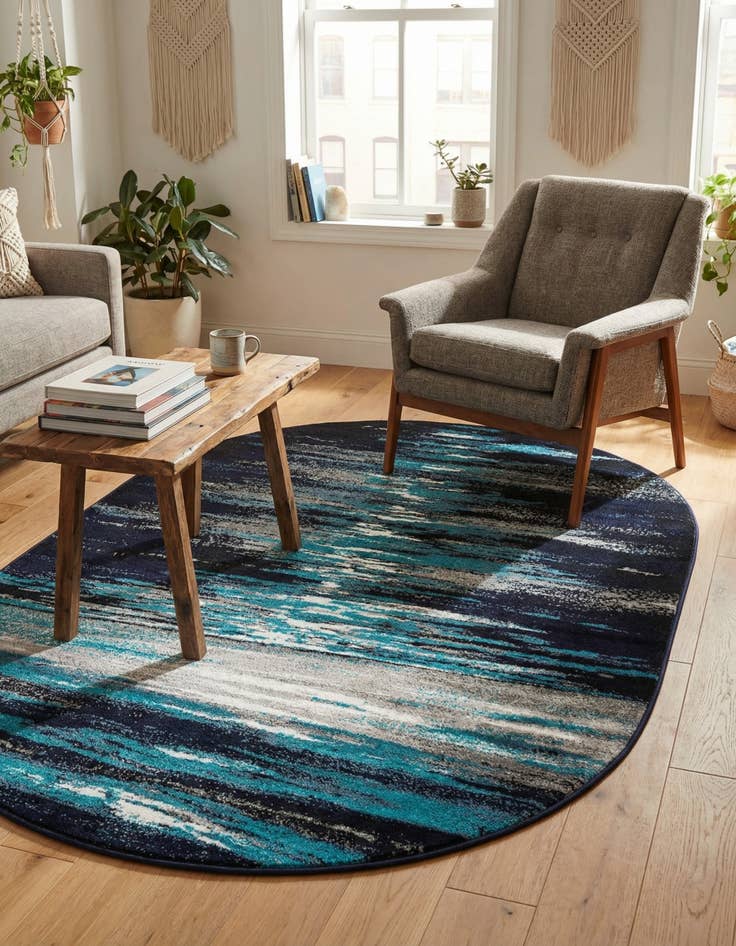 Detail image of 4' x 6' Metropolis Oval Rug