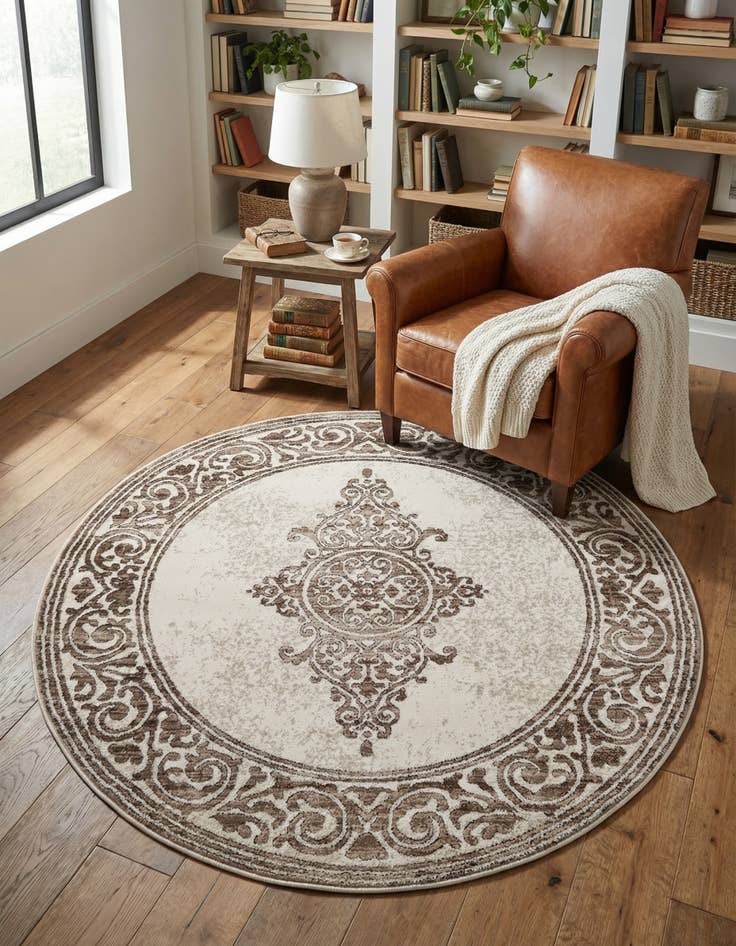 Detail image of 4' x 4' Hermitage Round Rug
