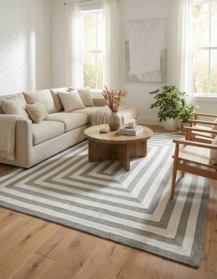Detail image of 9' x 12' Easy-Clean Eco Verse Washable Indoor / Outdoor Rug