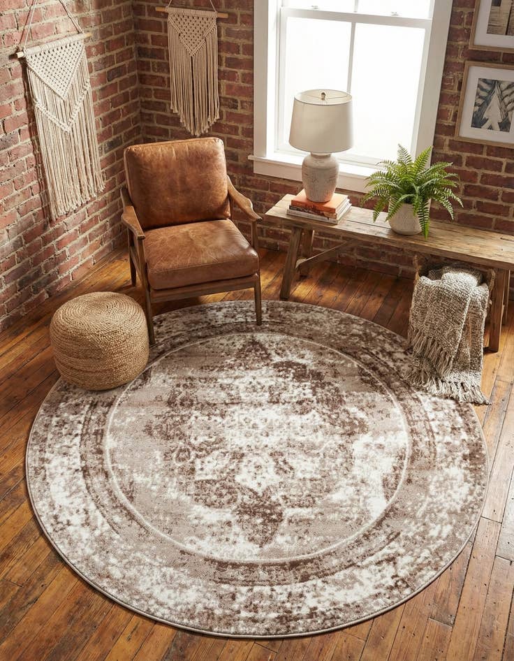 Detail image of 5' 3 x 5' 3 Monaco Round Rug