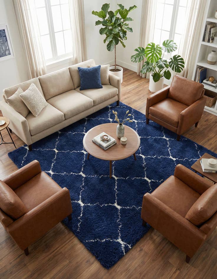 Detail image of 7' 10 x 7' 10 Marrakesh Shag Square Rug