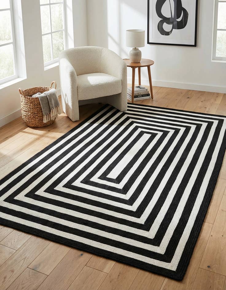 Detail image of 5' 3 x 8'  Hand Woven Eco Verse   Washable Indoor / Outdoor Rug