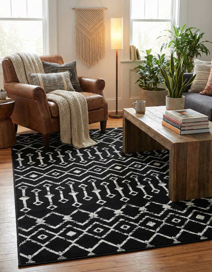 Detail image of 4' x 6' Kasbah Trellis Rug