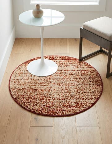 Terracotta Equinox Round Rug