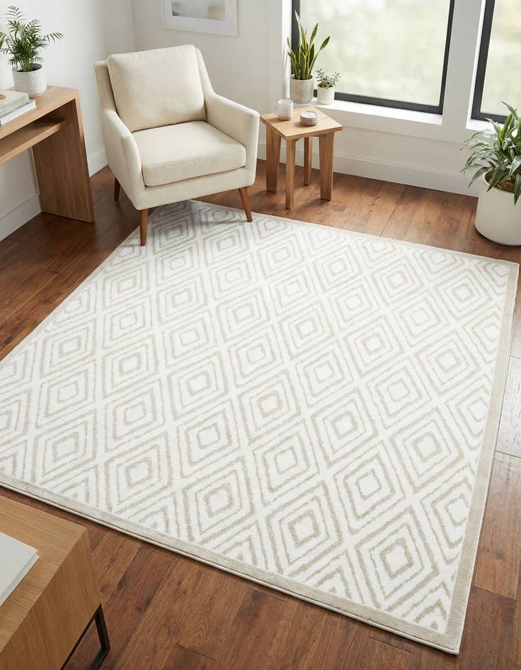 Detail image of  7' 10 x 7' 10 Hermitage Square Rug