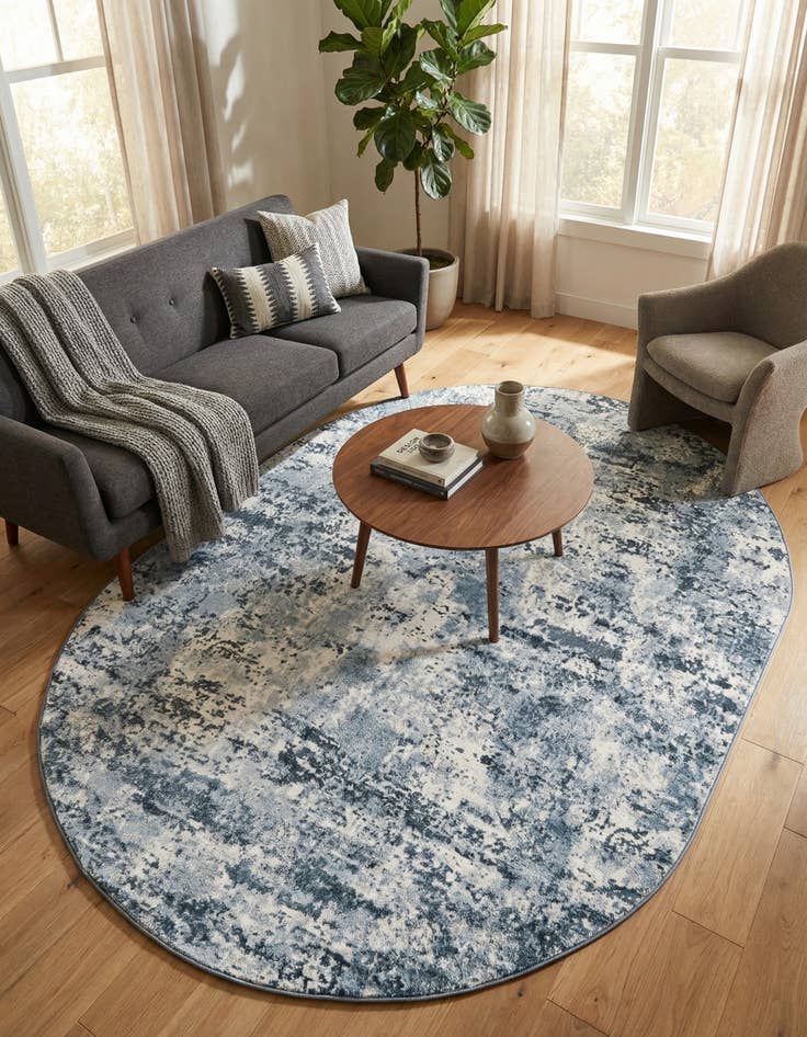 Detail image of 5' 3 x 8' Aurora Oval Rug